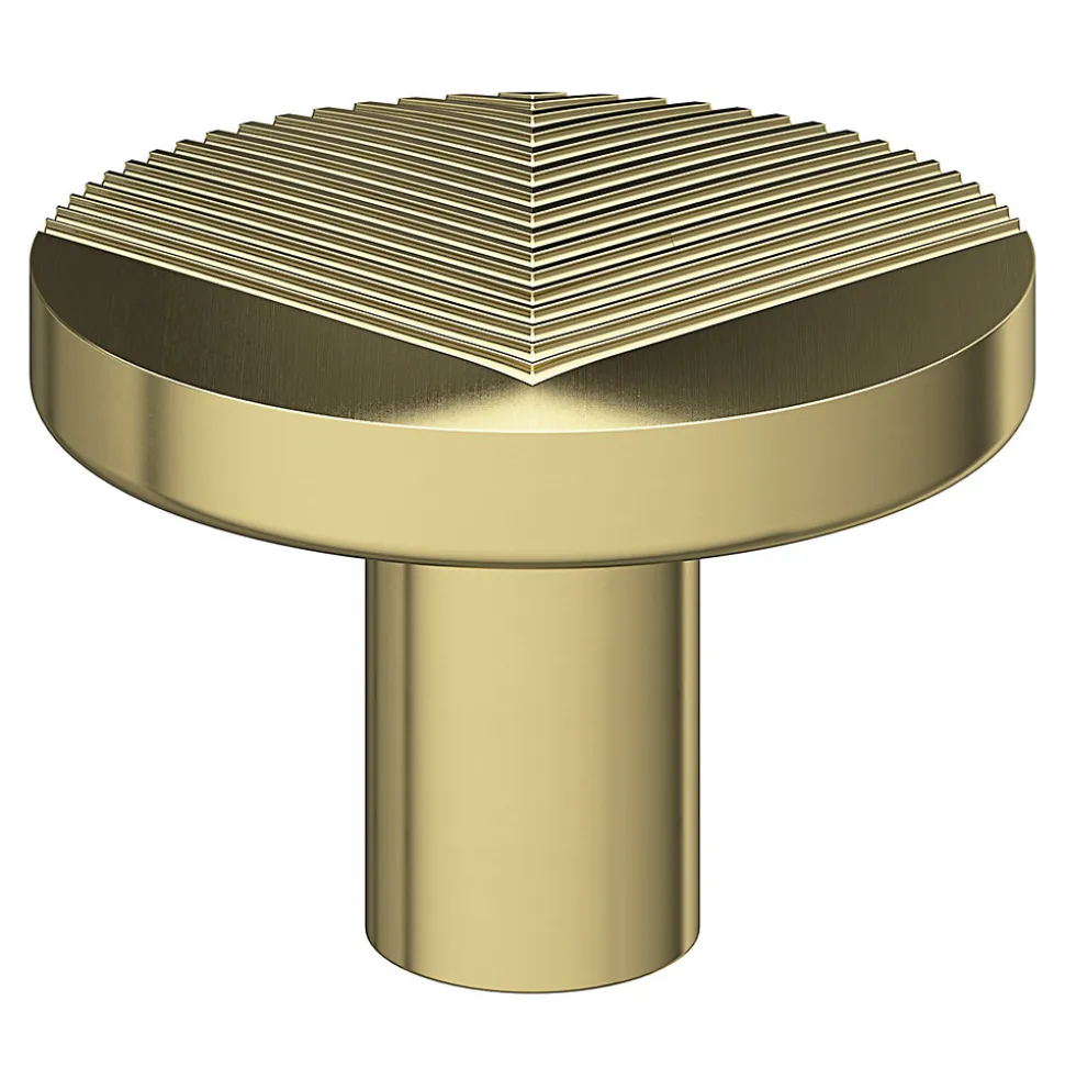 Bouton de meuble arrondi Garlan or ⌀.34mm x L.34mm