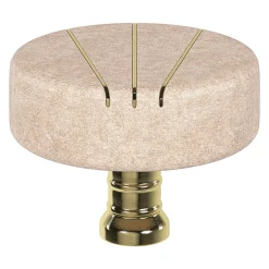Bouton de meuble arrondi GoodHome Rubian rose Ø4.1cm x p.2.9cm