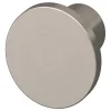 Bouton de meuble arrondi Dotz GoodHome effet nickel Ø3cm x H.2.4cm