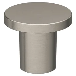 Bouton de meuble arrondi Dotz GoodHome effet nickel Ø3cm x H.2.4cm