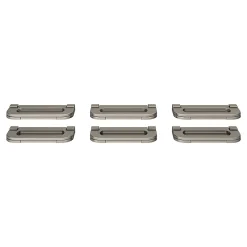 Bouton de meuble arrondi Govlin gris ⌀.80mm x L.7mm