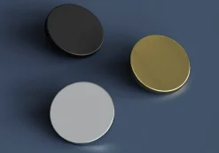 Bouton de meuble arrondi Minzh noir ⌀.35mm x L.35mm