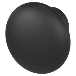 Bouton de meuble arrondi Govlin GoodHome noir Ø2cm x H.1.5cm