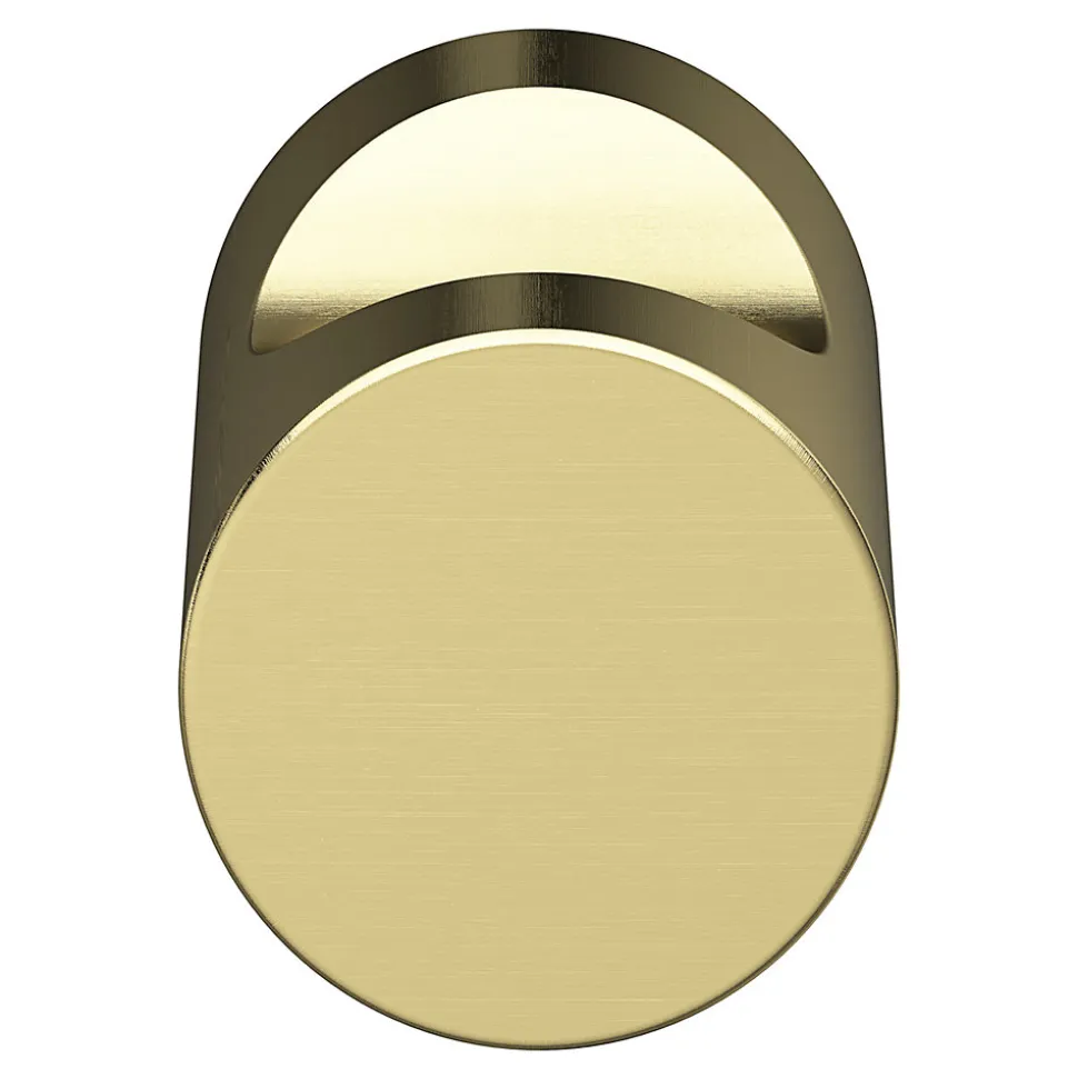 Bouton de meuble arrondi Dizel GoodHome effet or Ø2cm x H.2.5cm