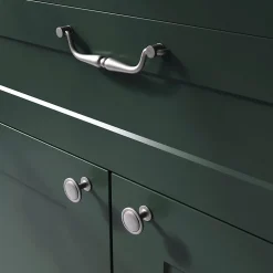 Bouton de meuble arrondi Kilhog GoodHome étain gris Ø3,1 cm