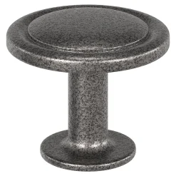Bouton de meuble arrondi Kilhog GoodHome étain gris Ø3,1 cm