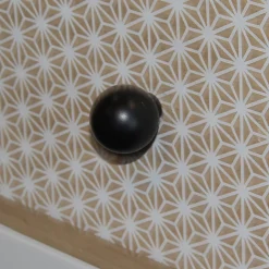 Bouton de meuble arrondi Ferel noir ⌀.27mm x L.27mm