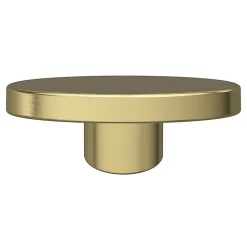 Bouton de meuble arrondi GoodHome Minzh or Ø3.5cm x l.3.5cm x h.2cm x p.2cm