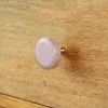 Bouton de meuble arrondi GoodHome Rubian rose Ø3.5cm x l.3.5cm x h.3.5cm x p.2.7cm