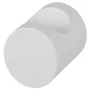 Bouton de meuble arrondi Dizel GoodHome mat blanc Ø2 x h. 2.5 cm