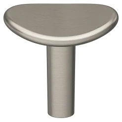 Bouton de meuble arrondi GoodHome Meham gris Ø3.5cm x l.3.2cm x h. 3cm x p.3cm