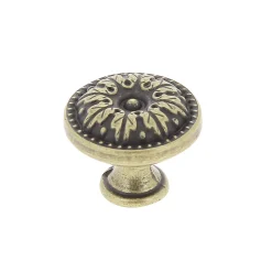 Bouton de meuble Azereg Louis XVI bronze Ø3 cm