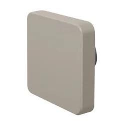 Bouton de meuble bois carré diamètre 70 mm bois laqué gris lot de 12 piéces