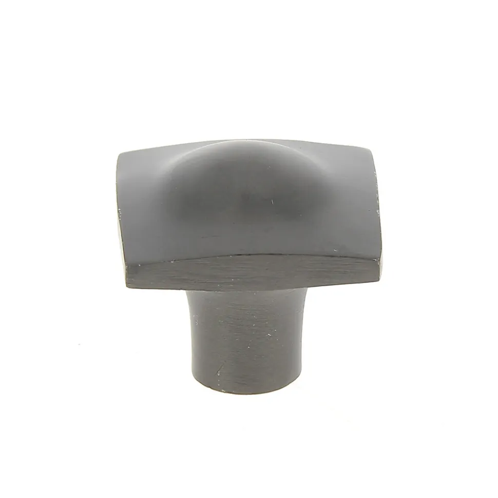 Bouton de meuble carré Maden fer gris GoodHome l.3,6 x H.3,6 cm