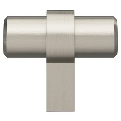 Bouton de meuble en t GoodHome Kerver gris Ø4cm x l.1.8cm x h.3.4cm x p.3.4cm