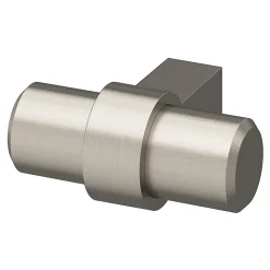 Bouton de meuble en t GoodHome Kerver gris Ø4cm x l.1.8cm x h.3.4cm x p.3.4cm