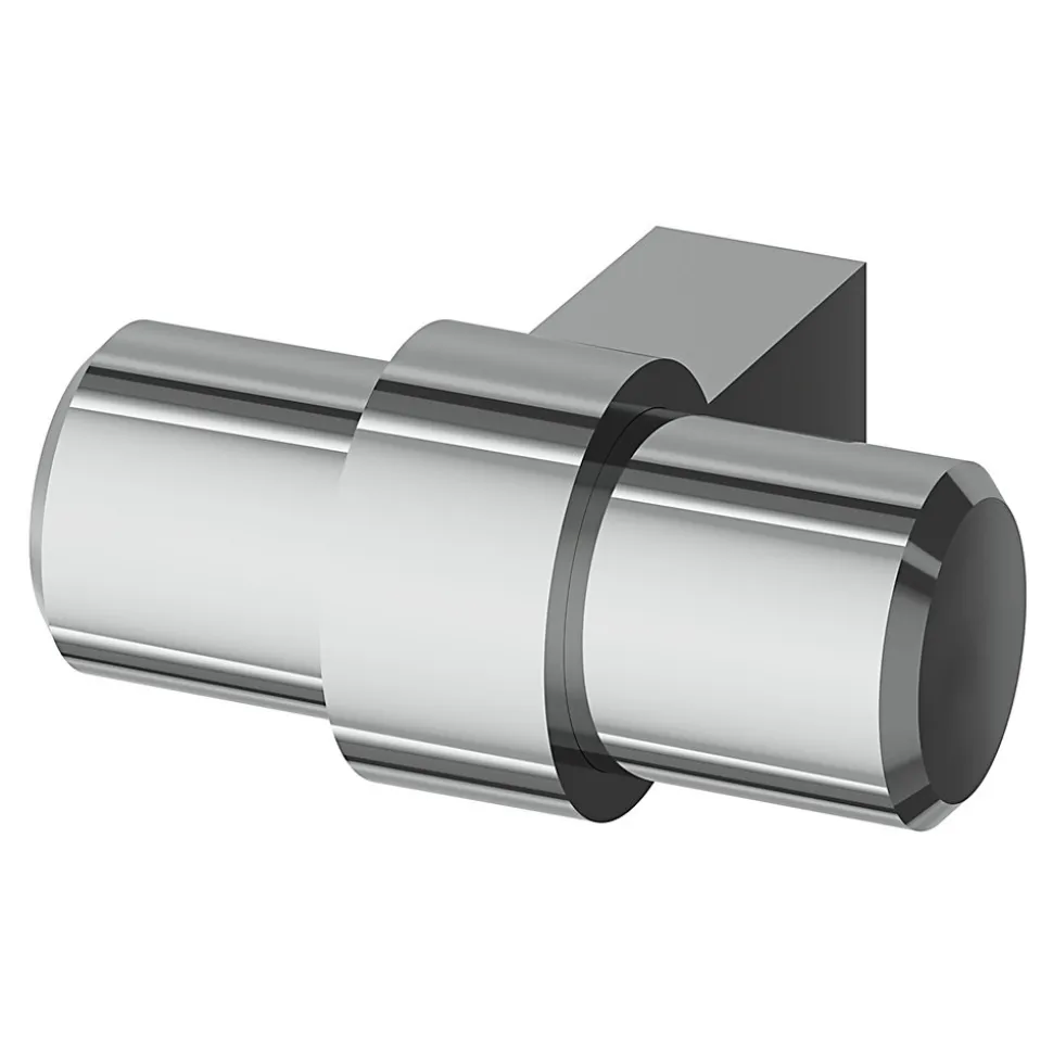 Bouton de meuble en T Kerver GoodHome effet chromé Ø4 x l.1,8 x h. 3.4 cm