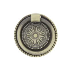 Bouton de meuble ergonomique Rohan noir Ø3.2cm x p.0.8cm