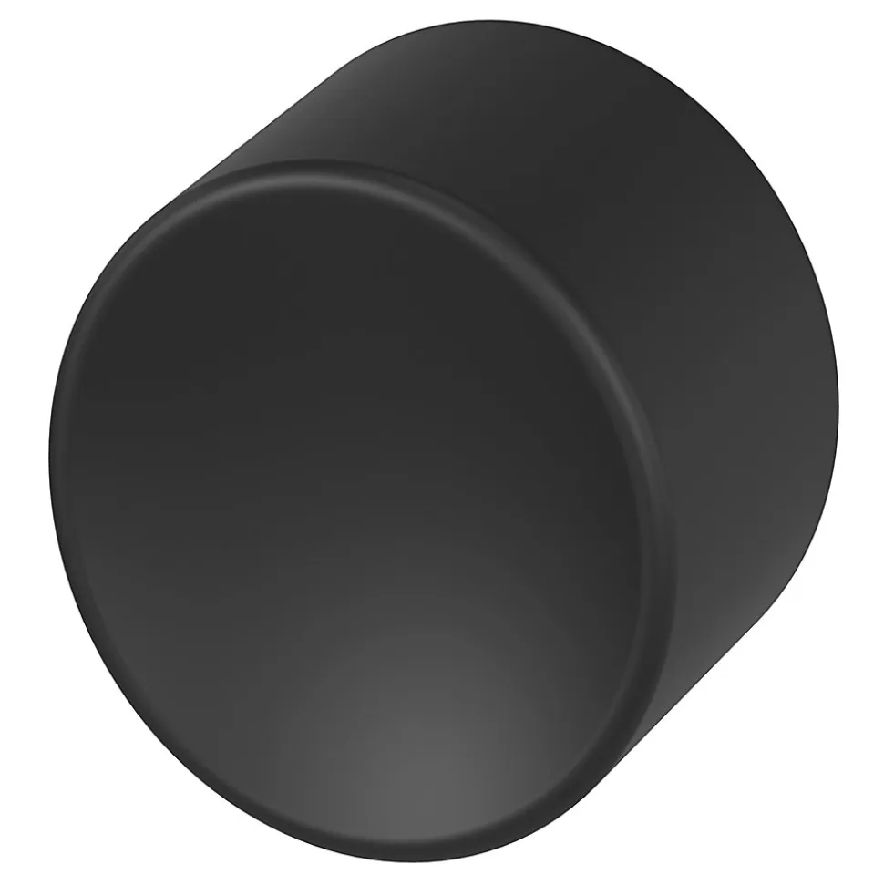 Bouton de meuble GoodHome Prat noir Ø3cm x l.3cm x h.2.8cm x p.2.8cm