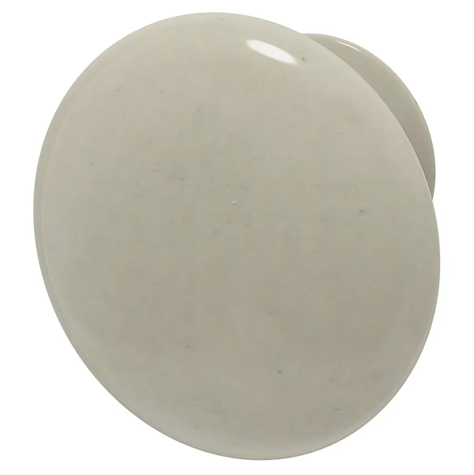 Bouton de meuble GoodHome Porcelaine Vras beige Ø3.2cm x p.2.5cm