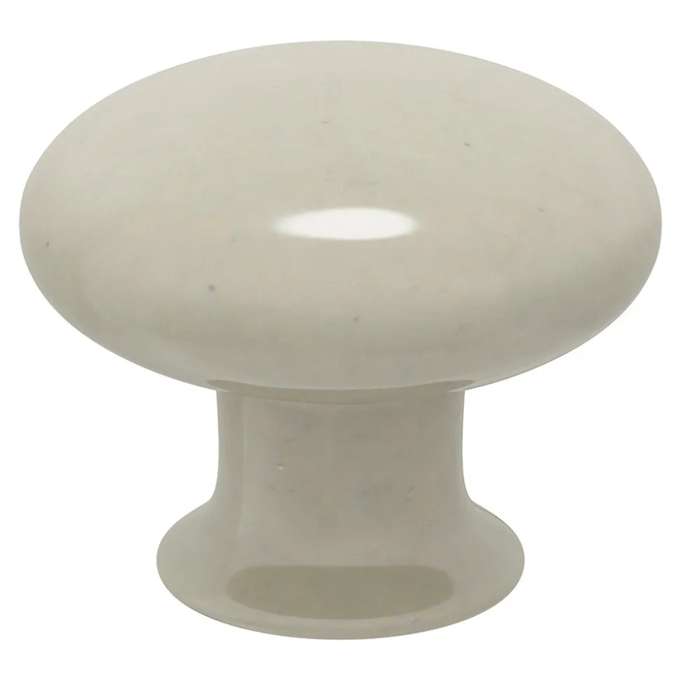Bouton de meuble GoodHome Porcelaine Vras beige Ø3.2cm x p.2.5cm