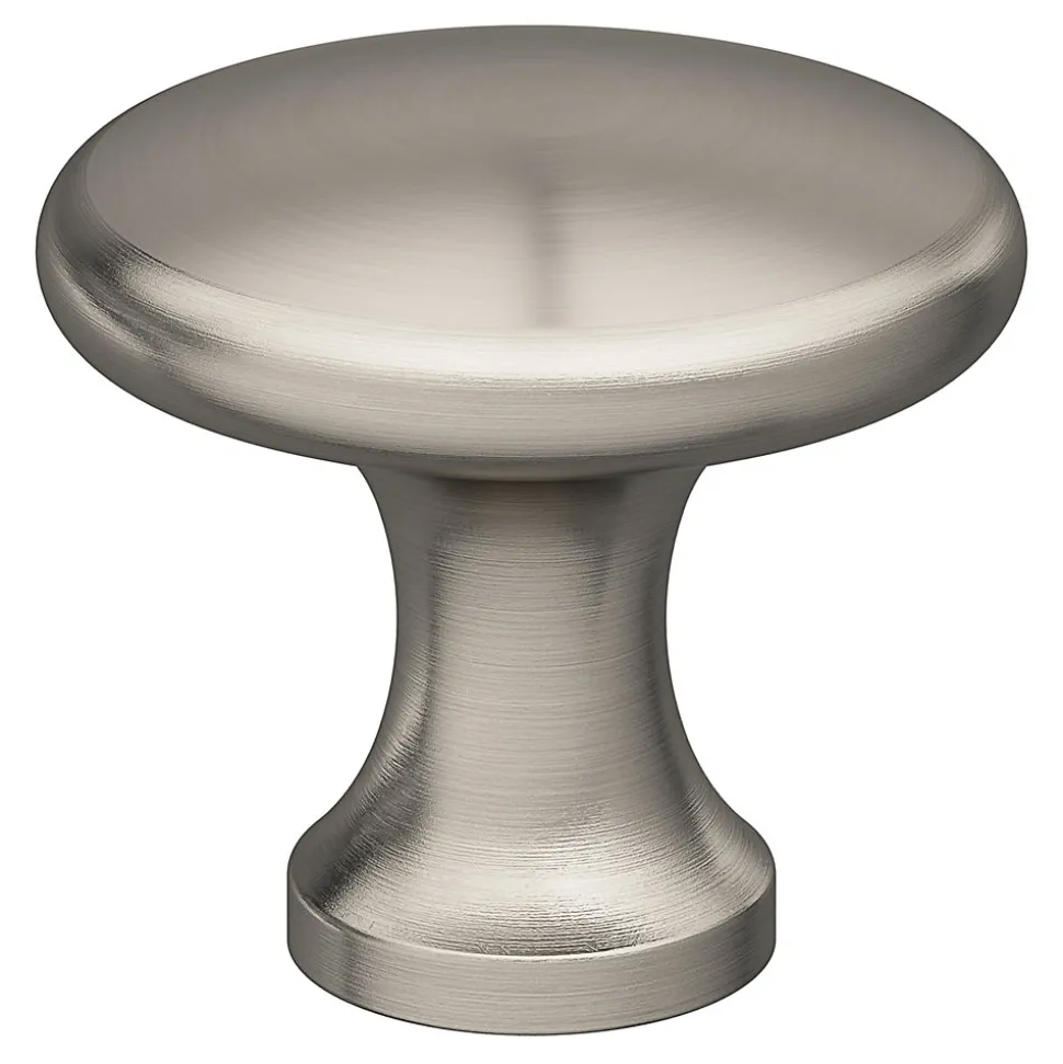 Bouton de meuble GoodHome Prat gris Ø2.9cm x l.2.9cm x h.2.5cm x p.2.5cm