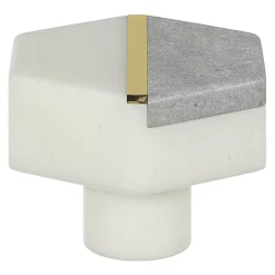 Bouton de meuble GoodHome Rubian blanc l.4.2cm x h.3.6cm x p.2.7cm