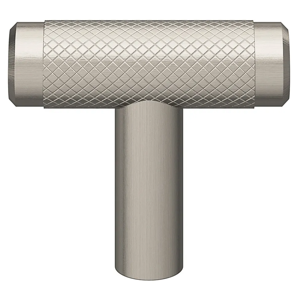Bouton de meuble GoodHome Irus gris Ø4cm x l.1.2cm x h.3.5cm x p.3.5cm