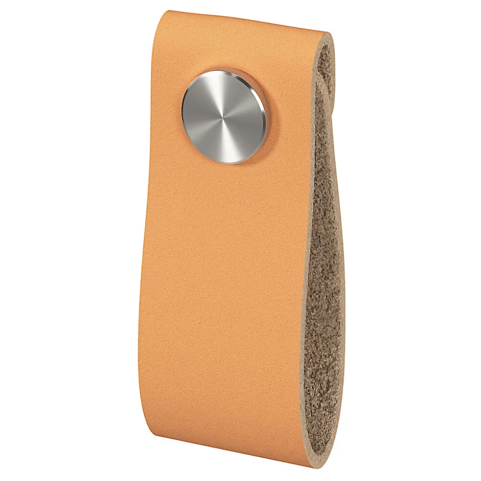 Bouton de meuble GoodHome Hezo marron l.2.6cm x h.6.4cm x p.1.8cm