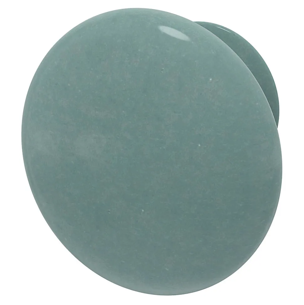 Bouton de meuble GoodHome Porcelaine Vras vert Ø3.2cm x p.2.5cm