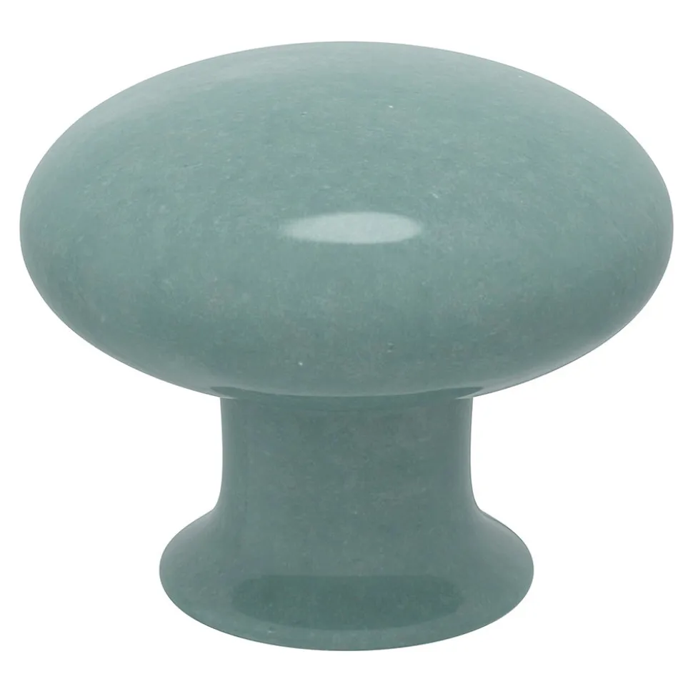 Bouton de meuble GoodHome Porcelaine Vras vert Ø3.2cm x p.2.5cm