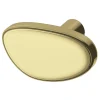 Bouton de meuble GoodHome Armel doré brillant Ø4cm x l.2.1cm x h. 3cm x p.3cm