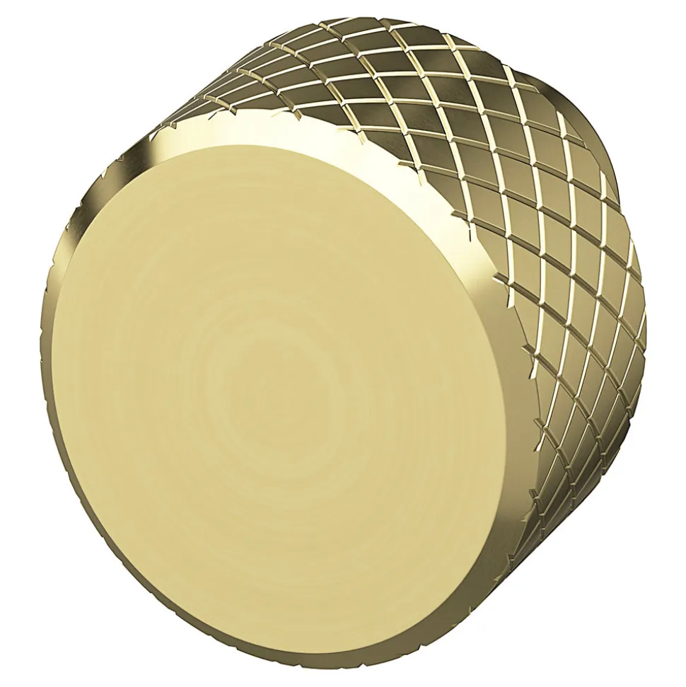 Bouton de meuble GoodHome Irus or Ø2.5cm x l.2.5cm x h.2.6cm x p.2.6cm