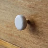 Bouton de meuble GoodHome Rubian blanc Ø3.5cm x l.3.5cm x h.3.5cm x p.2.7cm
