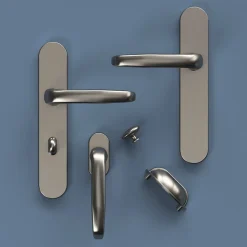 Bouton de meuble ovale Govlin gris ⌀.30mm x L.20mm