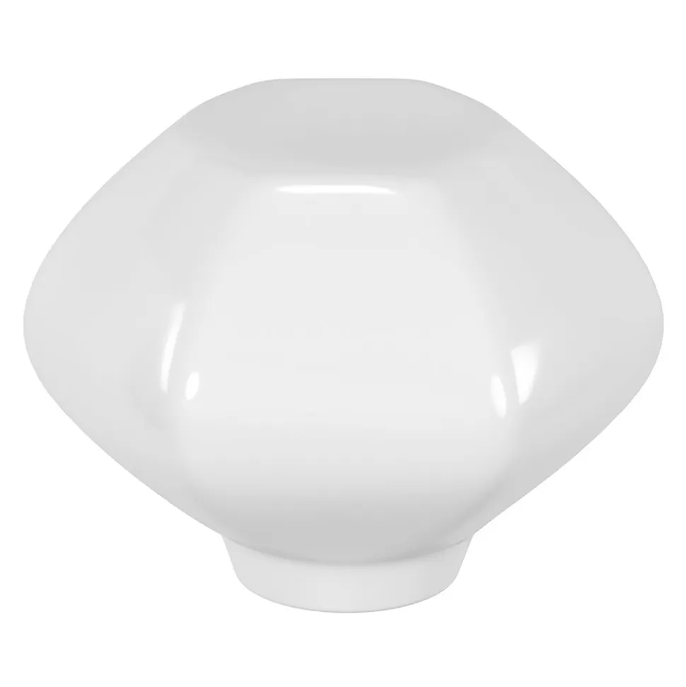 Bouton de meuble Porcelaine Vras GoodHome blanc l.4,5 cm x h. 4.5 cm