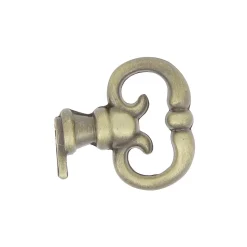 Bouton de meuble Rohan bronze l.1cm x h.3.2cm x p.3.3cm