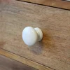 Bouton de meuble rond Belz blanc GoodHome Ø3,5 x P.3 cm