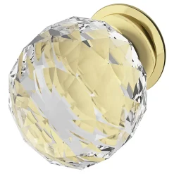 Bouton de meuble Ruis GoodHome effet or Ø3.2cm x H.4.3cm