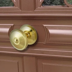 Bouton de porte arrondi GoodHome or Ø. 85mm x l.85 x H. 85mm