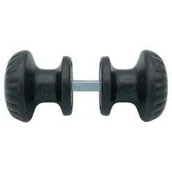 Bouton De Porte D60 mm - couple complet - en Aluminium GRIS ANTIQUE.