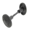 Bouton de porte double ovale noir l.35 x H. 58mm