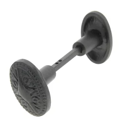 Bouton de porte double ovale noir l.35 x H. 58mm