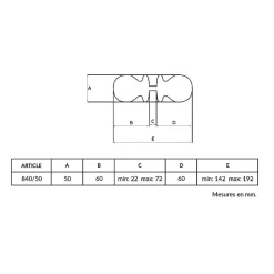 Bouton de porte rond Hardwarexchange D50 mm Noir RAL 9005 pack 6 paire complète