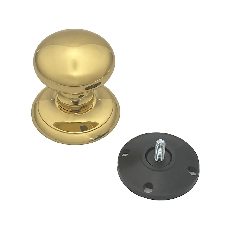 Bouton fixe en Laiton de tirage de porte D70 mm Laiton PVD Haute resistance- lot de 6 boutons