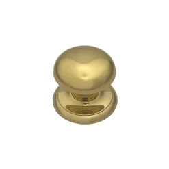 Bouton fixe de tirage de porte en Laiton D70 mm Laiton poli- lot de 6 boutons
