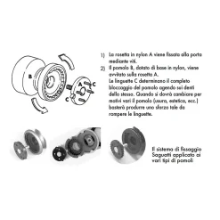 Bouton fixe de tirage de porte en Laiton D70 mm Laiton poli- lot de 6 boutons