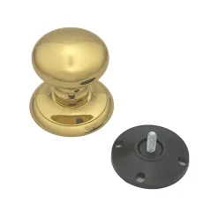 Bouton fixe de tirage de porte en Laiton D70 mm Laiton PVD Haute resistance