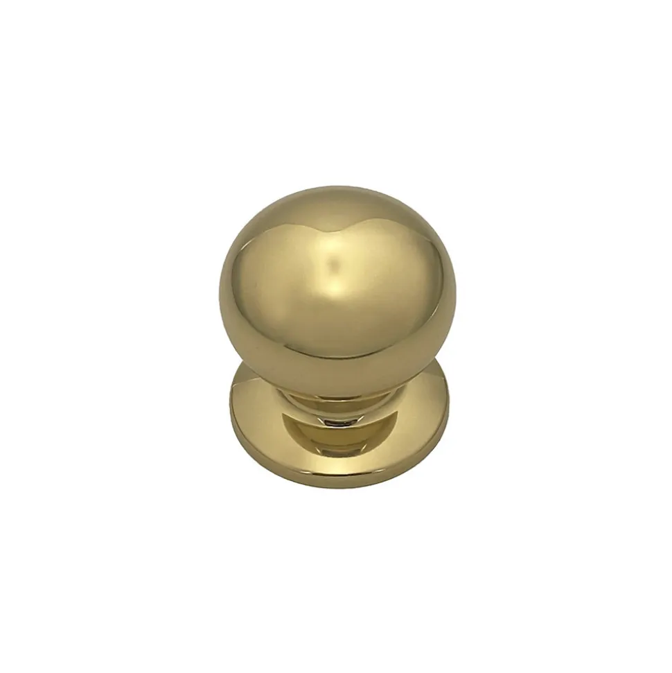 Bouton fixe de tirage de porteLot de 6 D70 mm en Laiton avec système de fixation