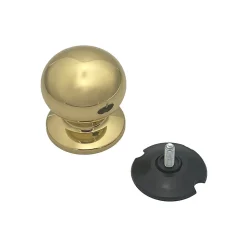 Bouton fixe de tirage de porteLot de 6 D70 mm en Laiton avec système de fixation